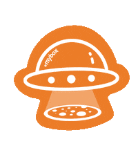 Pizza Ufo Sticker by MYBOX