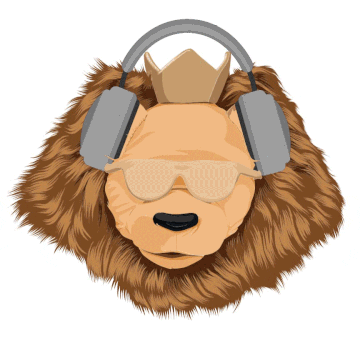 Lion Headphones GIF by King Beats Fitness