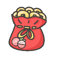 Lunar New Year Money Sticker by Lychee the Label