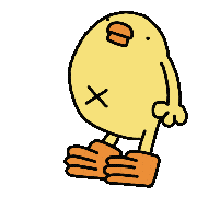 Bird No Sticker by ぴょろりんちょ（ひよこ人間ぴよ）