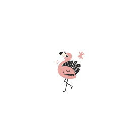 Pink Flamingo Sticker