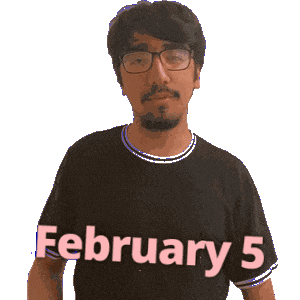 February 5 Sticker