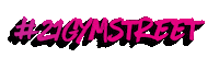 Pink Fitness Sticker by 21 Gym Street