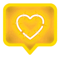 ForTheOptics love like yellowheart fto Sticker