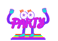 Party Dancing Sticker by Hacchi