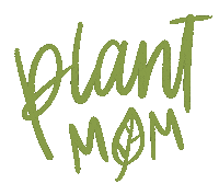 Plant Typography Sticker