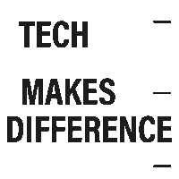 tech makes difference Sticker by Siroko