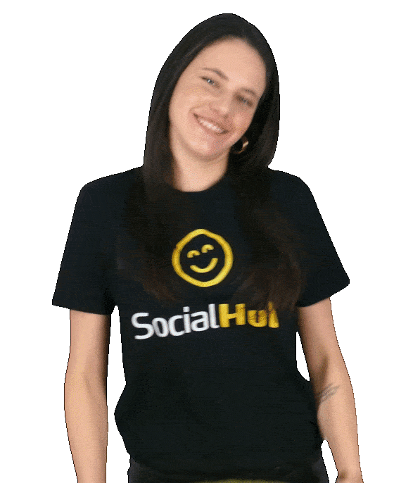 SocialHub giphyupload happy smile yellow Sticker