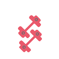truconnect fitness health home workout dumbbell Sticker