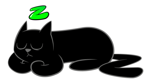 Black Cat Dark Sticker