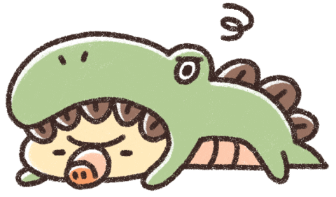 Sad Dinosaur Sticker