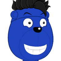 OrangeCube punch hit attack smack Sticker