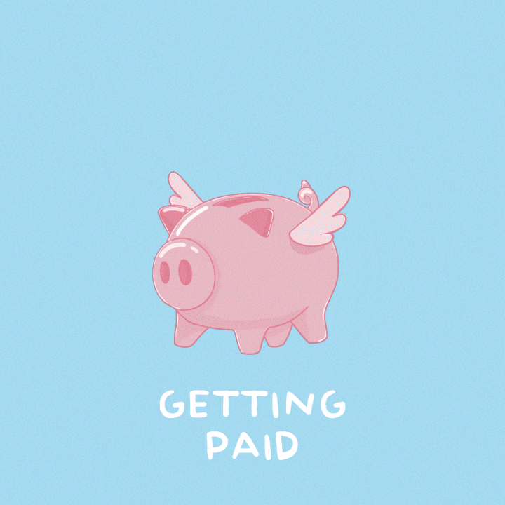 Saving Pay Day GIF by PositivelyPigasus