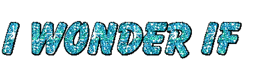 glitter I wonder if Sticker by AnimatedText