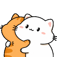 In Love Sticker by Leo Maine Coon