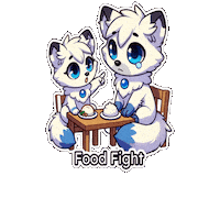 Chibi Dinnertime Sticker