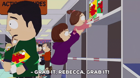 store reaching GIF by South Park 