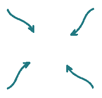 Pfeil Arrow Blue Sticker