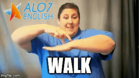 walking walk GIF by ALO7.com