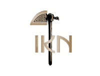 VIKN viking axe chalk vikn Sticker