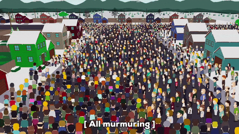 mad crowds GIF by South Park 