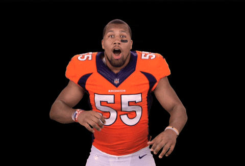 Excited Denver Broncos GIF by NFL