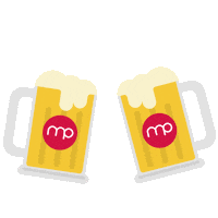 Raise Your Glass Beer Sticker by Mise en Place