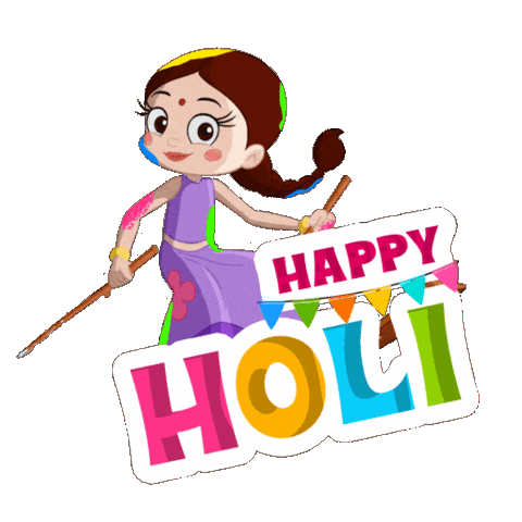 Holi Happyholi Sticker by Chhota Bheem