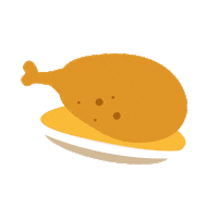 Food Chicken Sticker by Grouu