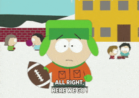 kyle broflovski football GIF by South Park 