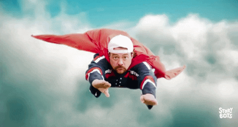 Flying Kevin Smith GIF by StoryBots