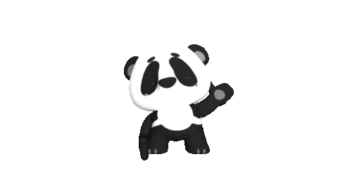 Panda Hello Sticker by Carousel