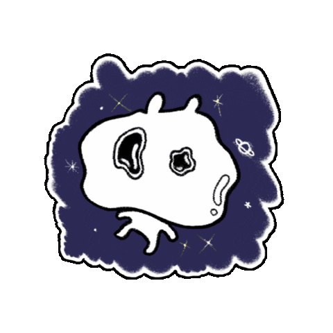 s2skkk giphygifmaker space star bear Sticker
