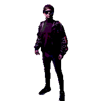 DrinkTonight synthwave muscular neofunk auraraver Sticker