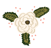 white rose garden Sticker by Whitney English