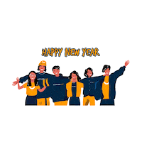 New Year Besthostels Sticker by Best Hostels Indonesia