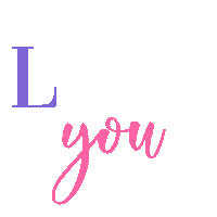 I Love You Pink Sticker