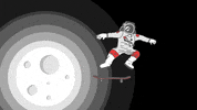 wry_fungi space moon skate flip GIF
