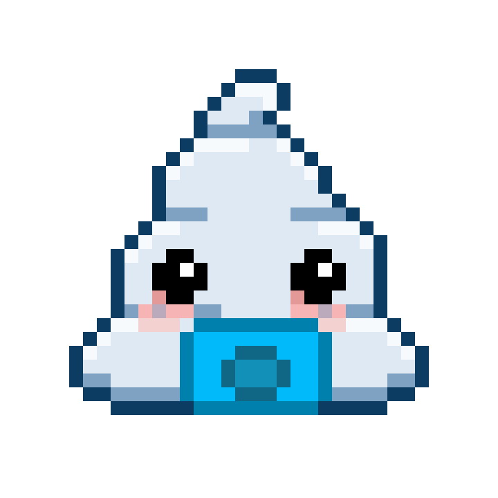 Pixel Shitting Sticker by Poopies.io