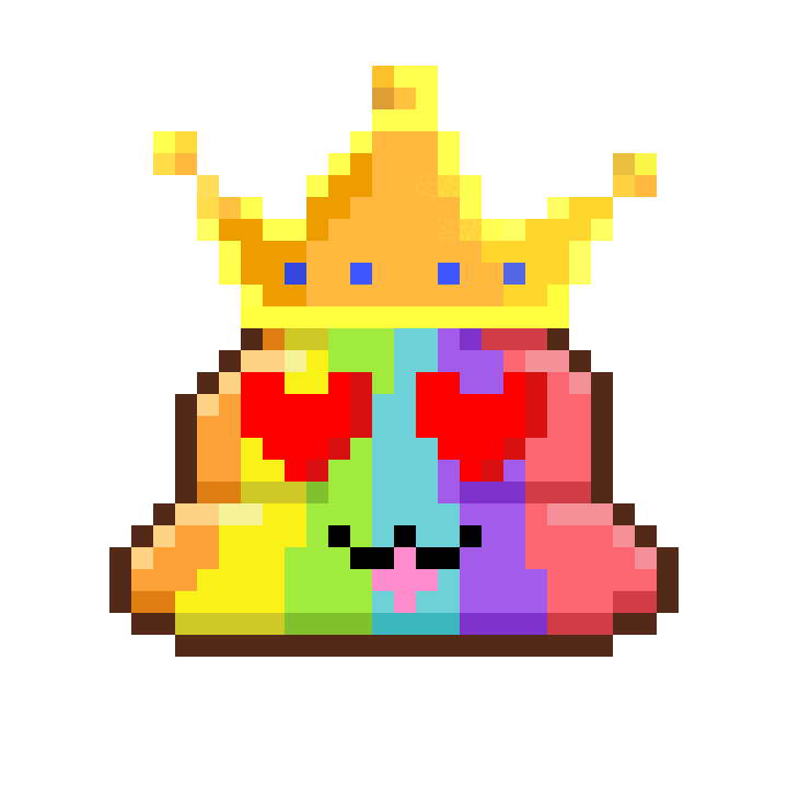 Pixel Shitting Sticker by Poopies.io