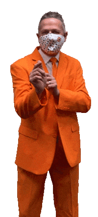 Orange Boss Sticker by Driverseat Inc