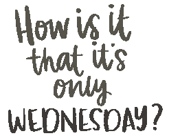 Wednesday Morning Work Sticker