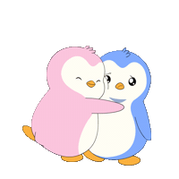 I Love You Hug Sticker by Pudgy Penguins
