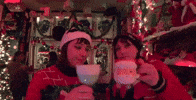 DinomiteTwins cheers twins sisters siblings GIF