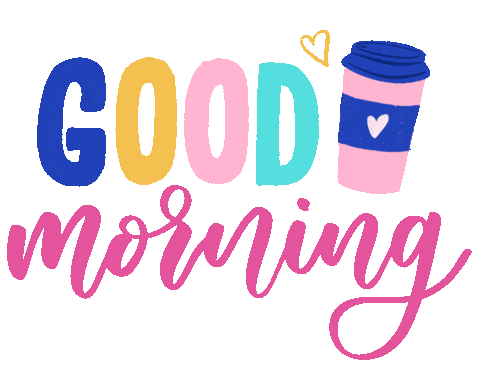 Happy Good Morning Sticker by Josie Hogendoorn