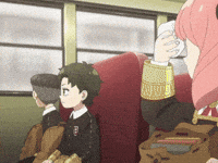 Anya Grimace GIF