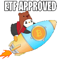 To The Moon Crypto Sticker by Pudgy Penguins