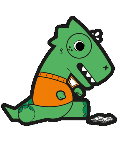 Dinosaur Dino Sticker by Piticas