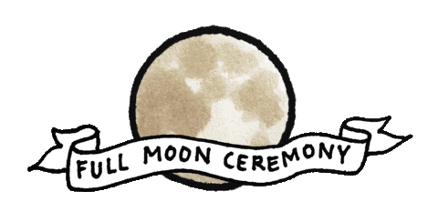Full Moon Sticker by By Sauts // Alex Sautter (formerly Pretty Whiskey)