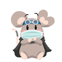 Surprise Mask Sticker by Sqkii